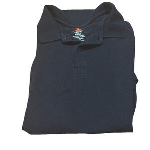 Dockers Kids 14/16 regular navy blue collared polo with 2 button downs